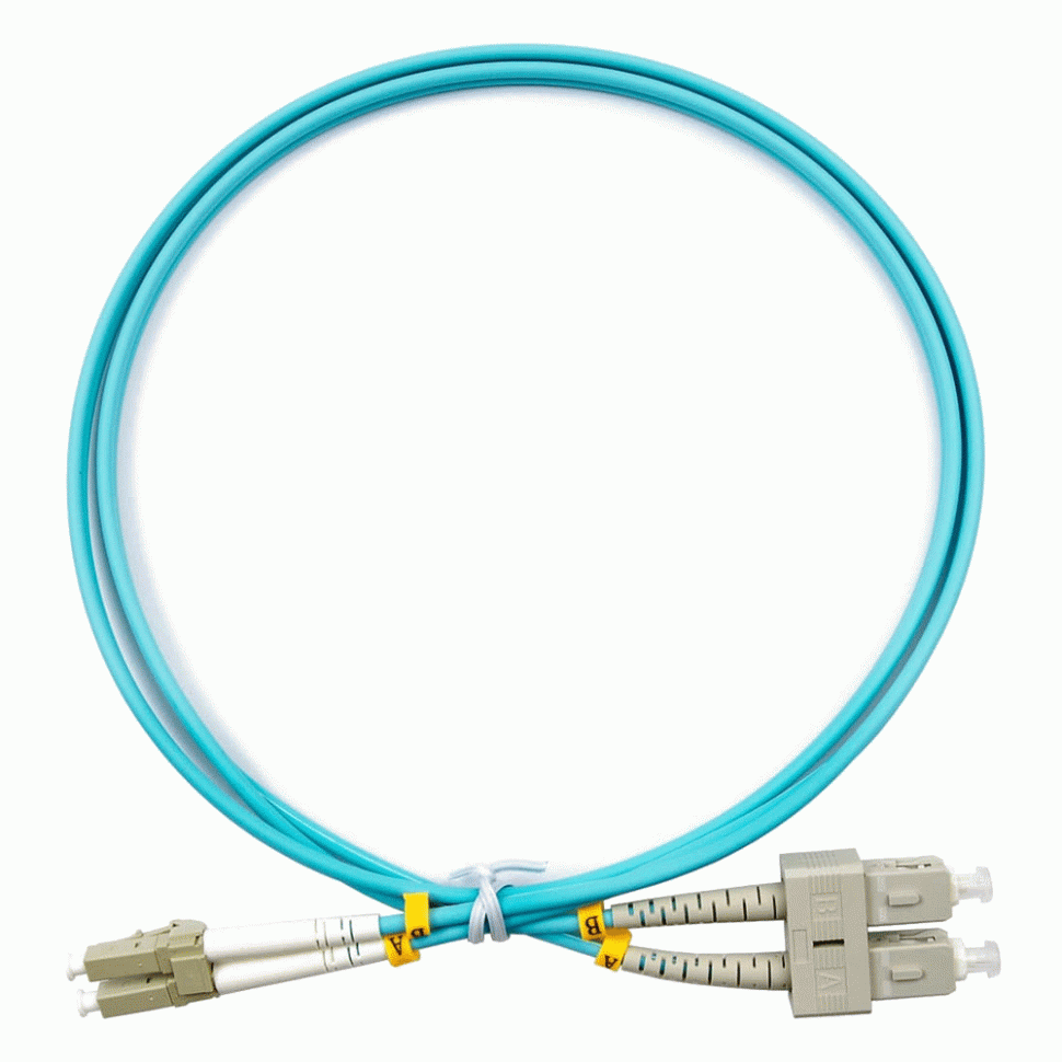 Оптический шнур SC-LC/UPC MM 50/125 OM3 duplex 1м в Ростове-на-Дону