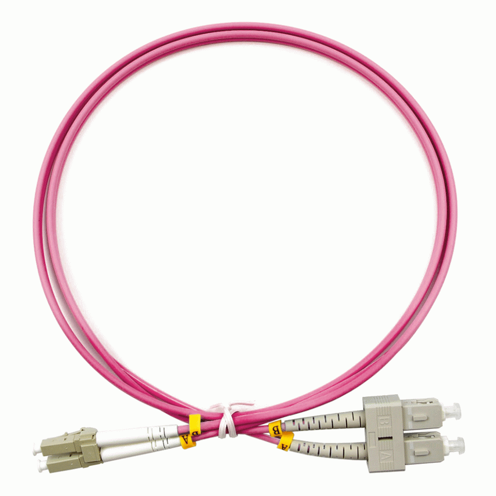 Оптический шнур SC-LC/UPC MM 50/125 OM4 duplex 1м в Ростове-на-Дону