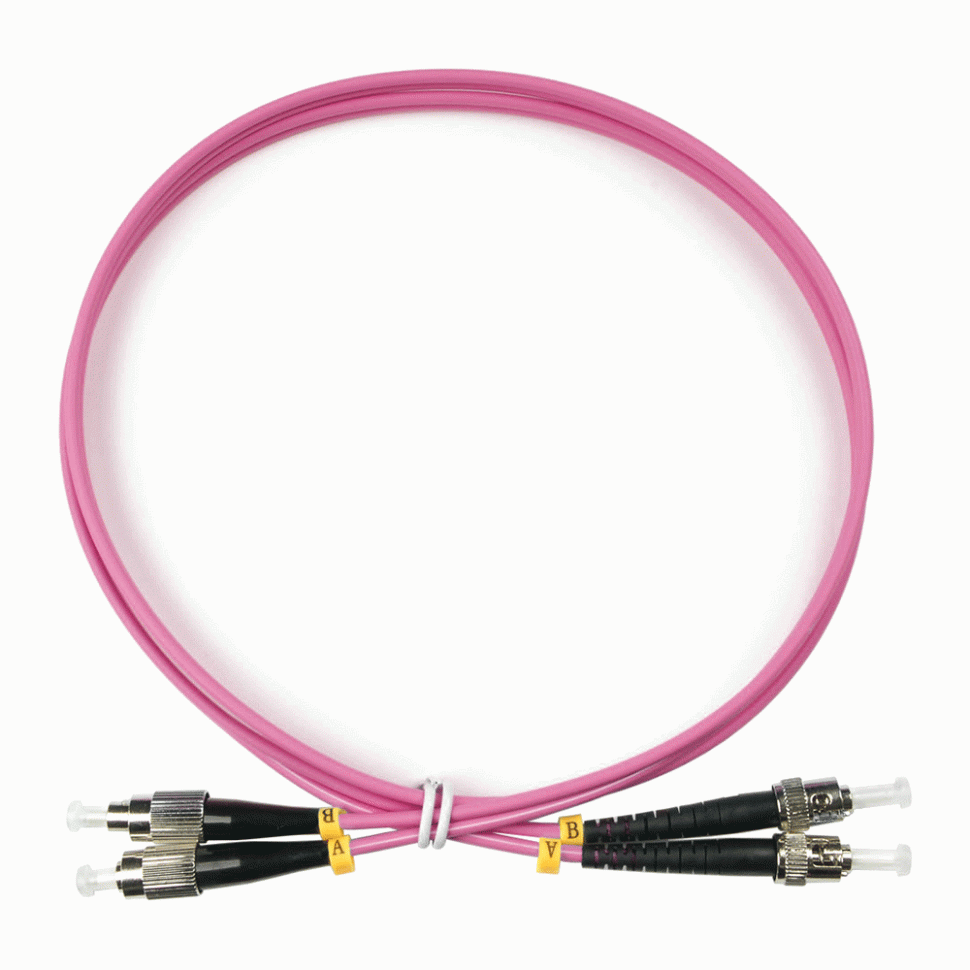 Оптический шнур ST-FC/UPC MM 50/125 OM4 duplex 2м в Ростове-на-Дону