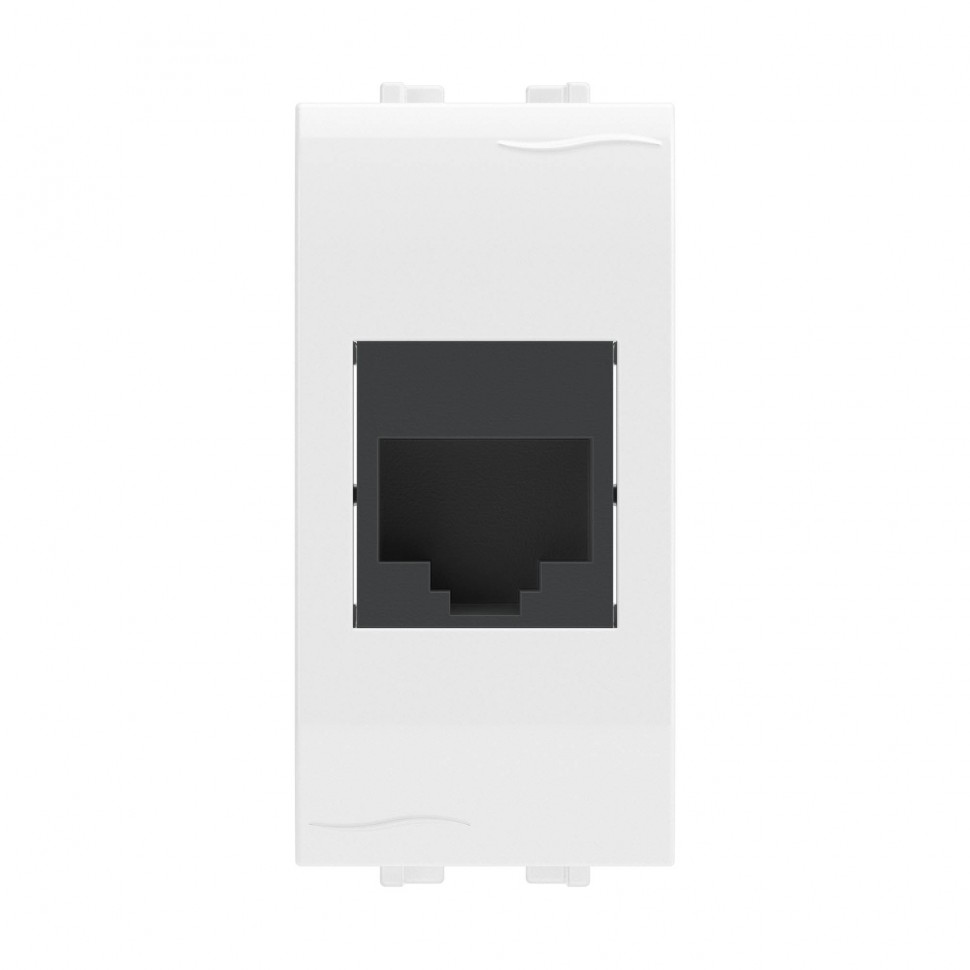 Компьютерная розетка RJ-45, кат.5E (разъем  AMP), белая, 1мод. в Ростове-на-Дону