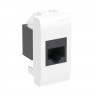 Компьютерная розетка RJ-45, кат.5E (разъем  AMP), белая, 1мод. в Ростове-на-Дону