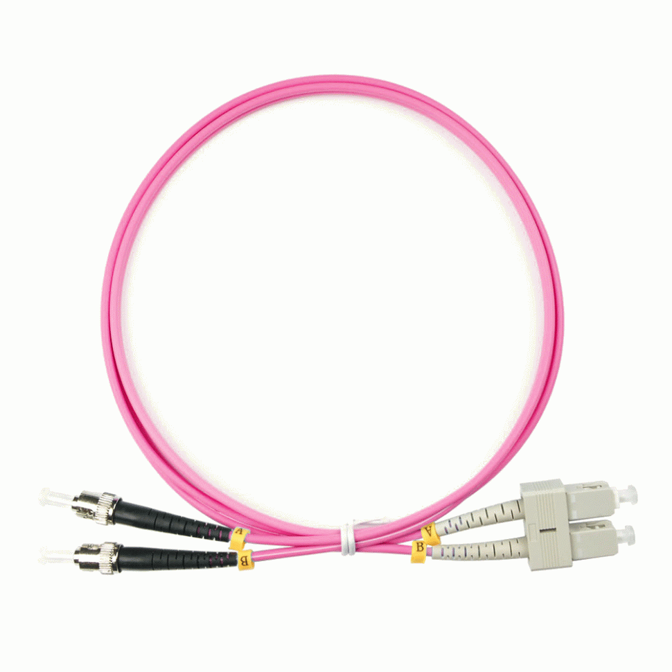 Оптический шнур ST-SC/UPC MM 50/125 OM4 duplex 1м в Ростове-на-Дону