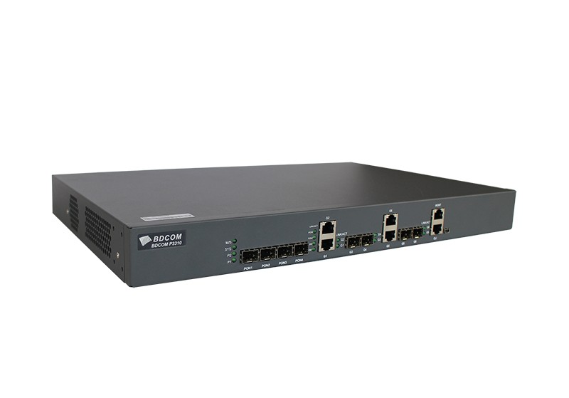 Абонентский линейный терминал BDCOM OLT P3310D-2AC, 4 порта GEPON, 2 gigabit порта RJ45, 2 комбо-порта, 2 SFP порта, 2 БП АС в Ростове-на-Дону