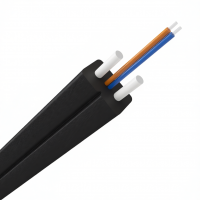 Оптический кабель CO-FTTH2-1 на 2 волокна G.657,  LSZH Black