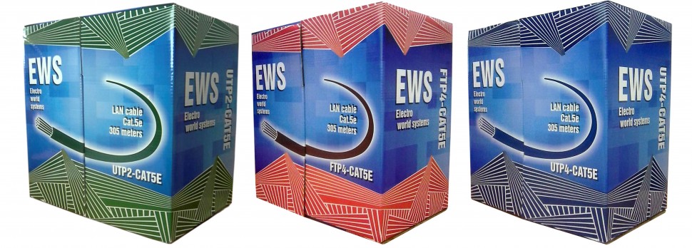 Кабель UTP2 CAT5e 24AWG 305м. внутренний в Ростове-на-Дону