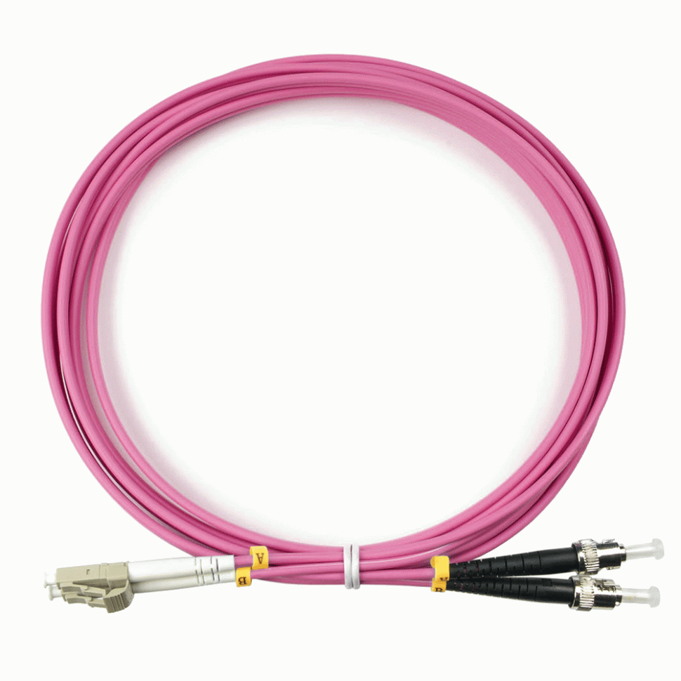 Оптический шнур LC-ST/UPC MM 50/125 OM4 duplex 2 в Ростове-на-Дону