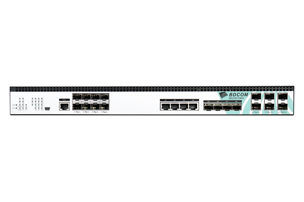 Оптический линейный терминал BDCOM OLT P3600-08E-2AC GEPON