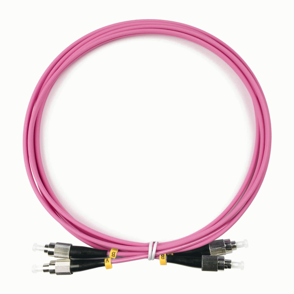 Оптический шнур FC-FC/UPC MM 50/125 OM4 duplex 2м в Ростове-на-Дону