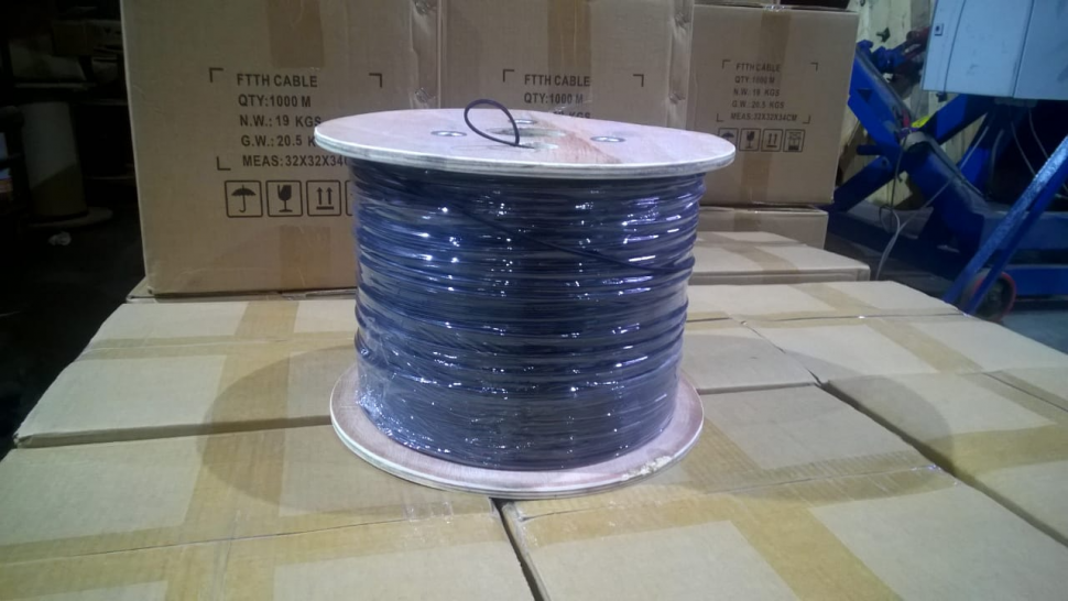 Оптический кабель CO-FTTH2-2 на 2 волокна G.652,  LSZH
