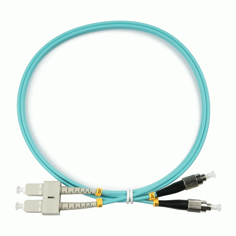 Оптический шнур SC-FC/UPC MM 50/125 OM3 duplex 3м в Ростове-на-Дону